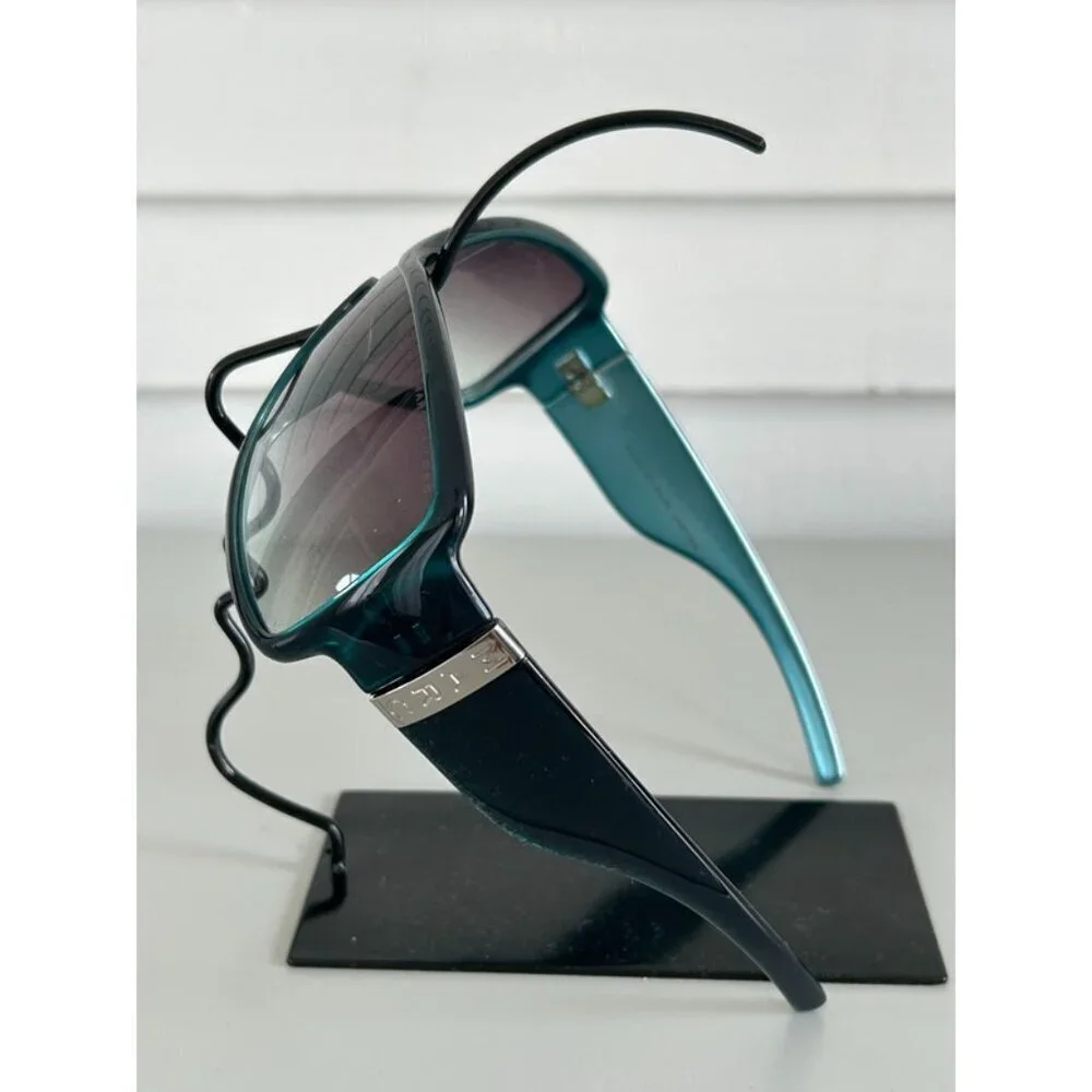 Marc Jacobs MMJ020/N/S Women's Teal Black Gradient Oversized Designer Sunglasses